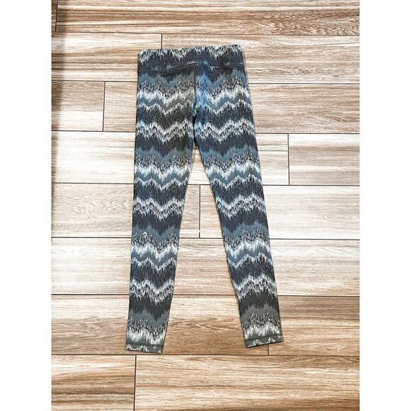 Ivivva by Lululemon Chevron Striped Thick Leggings Size 10 - Picture 3 of 4